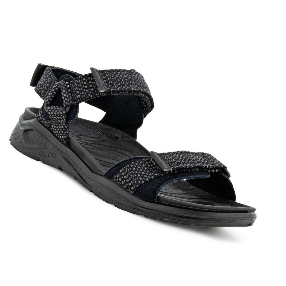 Men's Ecco X-trinsic 3s Waters Sandals Black | USA 591ZUT